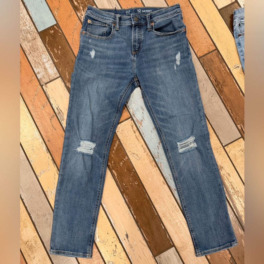 GAP Light and Medium Blue Skinny Jeans